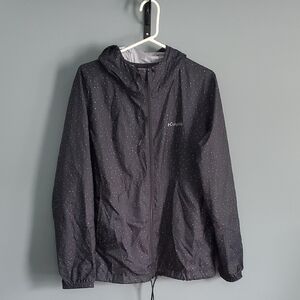 Columbia  Black Polka Dot Windbreaker